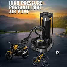 High Pressure Foot Air Pump β Mini Heavy-Duty Pump for Bicycle, Car, Scooter, Balls & Toys (No Gauge) (Random Color)