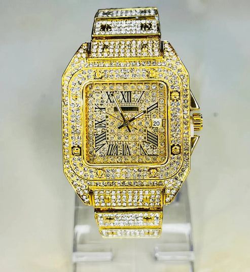 Stylish Women’s Gold Color Watch Luxury Look – Not Real Gold