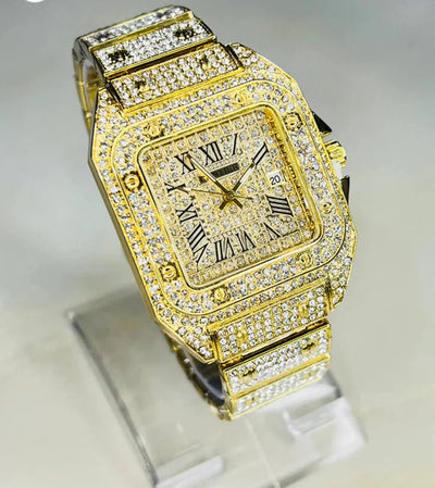 Stylish Women’s Gold Color Watch Luxury Look – Not Real Gold