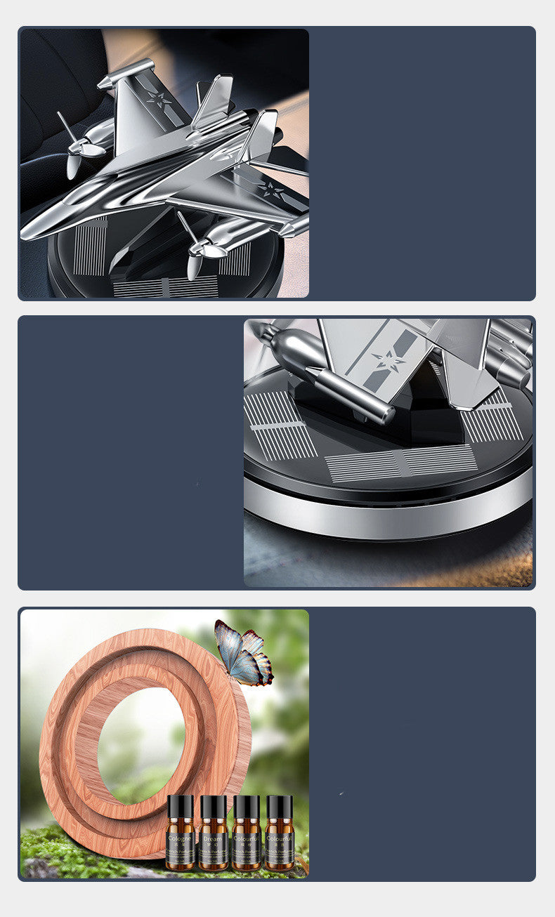 Car Solar Powered Rotating Perfume Ornaments