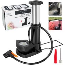 High Pressure Foot Air Pump – Mini Heavy-Duty Pump for Bicycle, Car, Scooter, Balls & Toys (No Gauge) (Random Color)