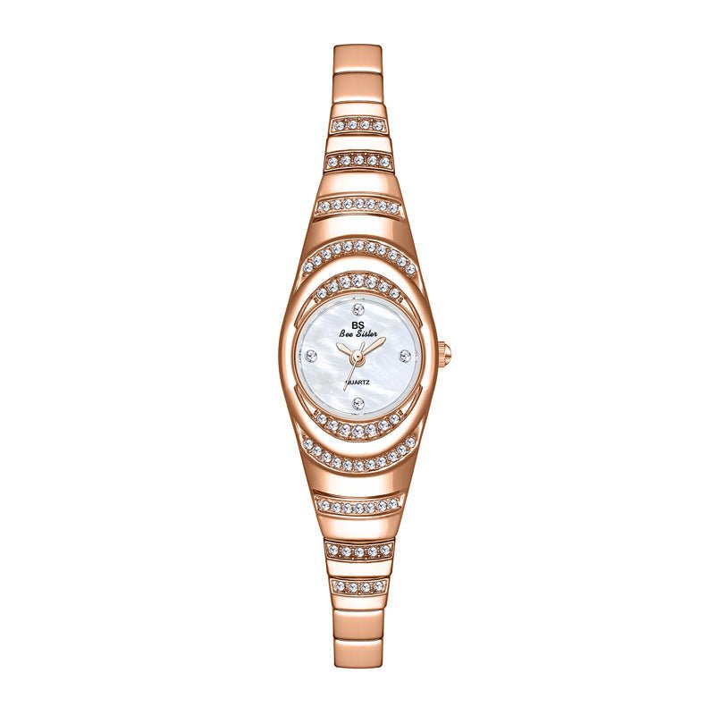 “Women’s Luxury Diamond Gold Bracelet Watch